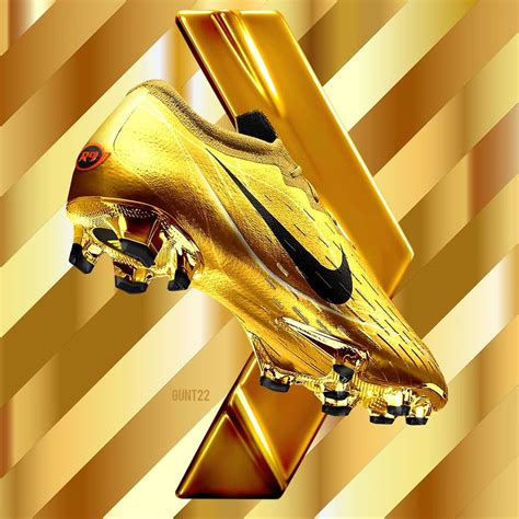 Goldene Nike Fußballschuhe 